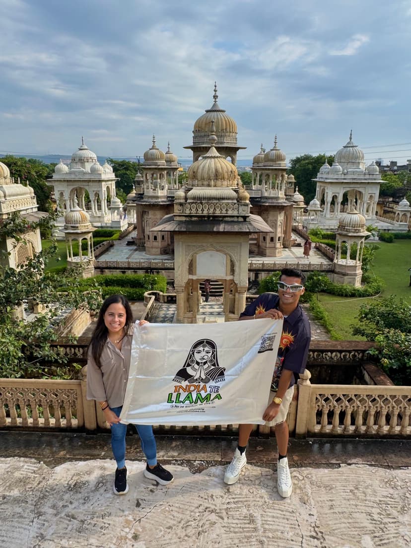 Ploughing fields with local farmers